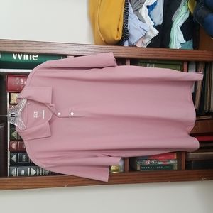 Cutter & Buck pink polo shirt mens L